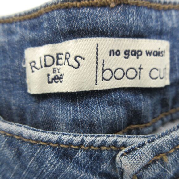 Riders by Lee Jeans Womens 16 M Blue No Gap Waist Bootcut Flap Pockets Stretch - Picture 4 of 13